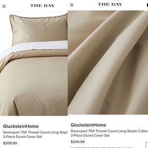 Davenport 700 Thread Count Long Staple Cotton 3-Piece Duvet Cover Set